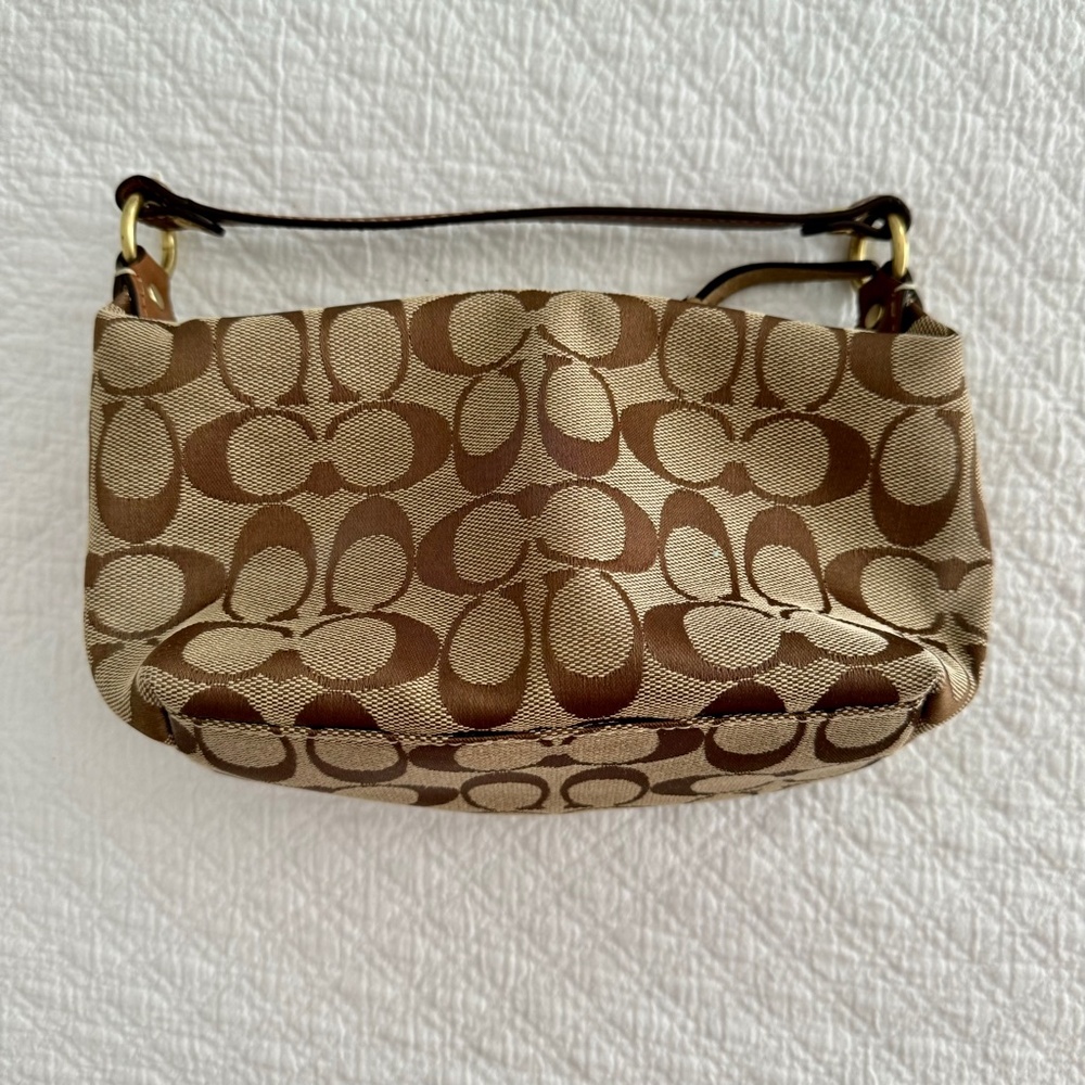 Coach signature mini pochette bag beading monogram rare limited edition vintage - Picture 2 of 11